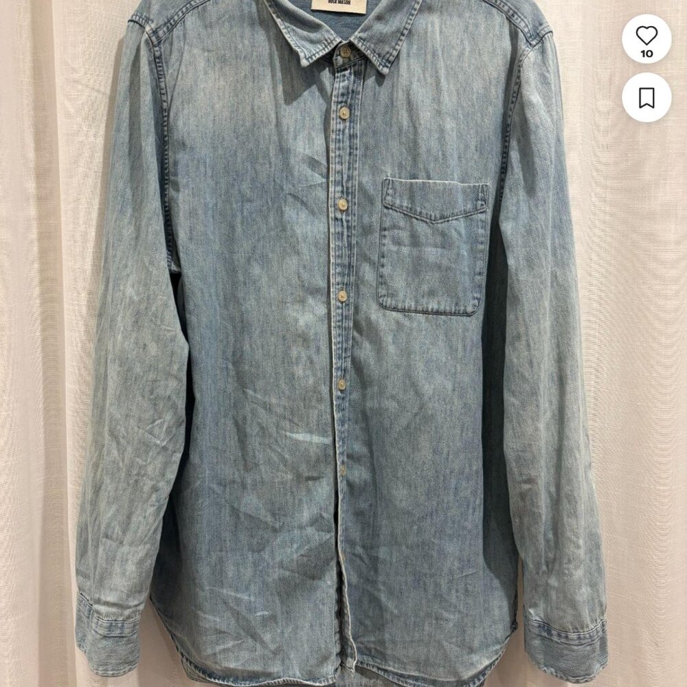Buck Mason chambray denim button-down